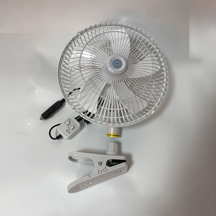 Оптовая продажа, бесшумный белый автомобильный вентилятор постоянного тока 12 В, 360 градусов