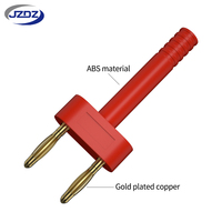 JZDZ Prise de raccordement plaquée or 2 mm, type banane, pas de 10 mm pour PCB J.20027