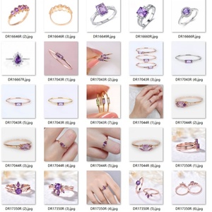 แหวนพลอยคุนไซต์ดีไซน์ Halo  ทำจากเงินแท้ 925 ชุบโรเดียม ดีไซน์เรียบหรู เครื่องประดับพลอยคุนไซต์ - Product Image 3