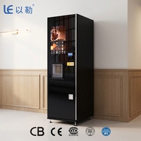 Machine à café expresso LE 308E, café fraîchement moulu 24h/24 avec refroidisseur d'eau, 5 cartouches de café instantané 7g, cafetière