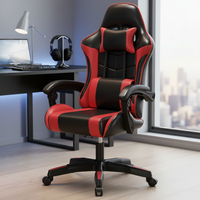 Chaise de jeu pour ordinateur, chaise de bureau à domicile, chaise de jeu pour cybercafé, chaise de jeu réglable en hauteur