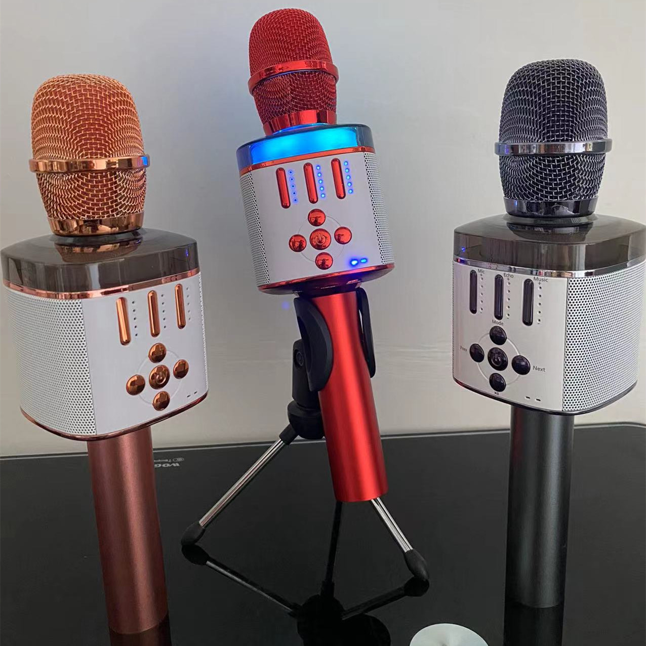 Портативный беспроводной караоке-микрофон, портативный караоке-микрофон с Bluetooth, колонка для дома, вечеринки, дня рождения, подарок для детей