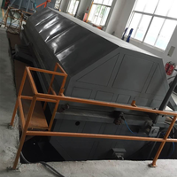 Machine de rotomoulage pour la fabrication de kayaks et de catamarans en plastique, four de rotomoulage oscillant