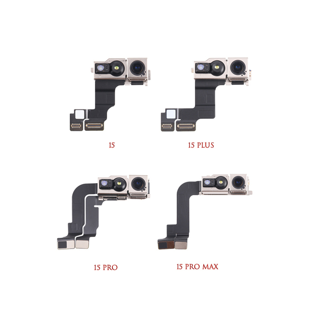 Front Camera with Light Sensor Flex Ribbon Small Camera Flex Cable for iphone 15 Pro Max Plus