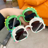 2025 New Children's Baby Sunglasses Cute Cartoon Dinosaur Glasses Summer Outdoor Sun Protection Baby Cartoon Dinosaur Sunglasses