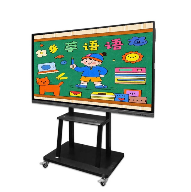 55 65 Inch Touch Screen Flat Digital Interactive Board LCD Display Panel Smart Electronic Whiteboard