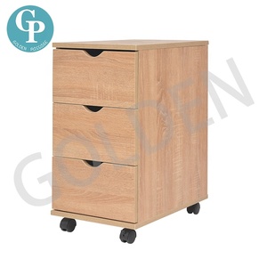 Modern Office File Cabinet 3 Drawer Wood File Cabinets Large Lateral Mobile Filing Cabinets Printer Stand with Wheels