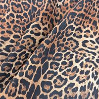 Lisse Animal doux imprimé léopard PVC cuir artificiel pour vêtements sacs téléphone étui gants chaussures vêtements robe