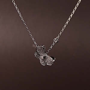 สร้อยคอเพชรเลี้ยงในห้องปฏิบัติการสำหรับผู้หญิง เงิน ทอง 10K 14K 18K เครื่องประดับหรูหรา ดีไซน์สวยงาม ของขวัญสุดพิเศษ - Product Image 1