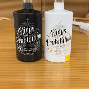 Venta caliente al por mayor de encargo barato 750ml personalizable de alta capacidad de licor/licores/XO/brandy botella de alcohol de vidrio con tapa - Product Image 5