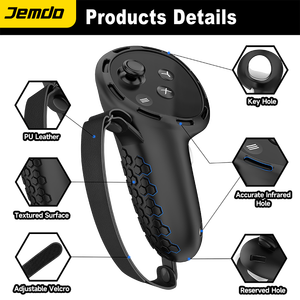 Housse de console Jemdo pour Meta Quest <span class=keywords><strong>3S</strong></span> VR, étui de protection en silicone souple, accessoire de console de jeu - Product Image 3