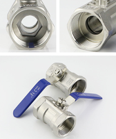 Vanne à boisseau sphérique monobloc durable anti-explosion en acier inoxydable 304 316 à filetage femelle haute pression pour le contrôle de l'eau, de l'huile et du gaz, OEM