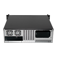 Boîtier de serveur Mini-ITX 3U horizontal en alliage d'aluminium de 19 pouces pour montage en rack industriel avec ventilateurs de refroidissement en stock