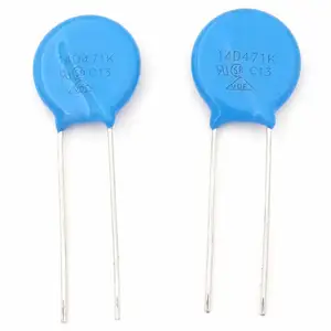 Metal Voltage-Dependent Resistor Optoelectronics Type Varistor Resistor 14D470K 14D680K 14D121K 14D151K 14D201K 14D221K More