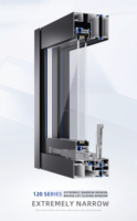 Ventanas Corredizas Horizontales de Aleación de Aluminio de Dos/Tres/Cuatro Paneles con Función Insonorizante para Hotel y Villa