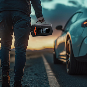 Nuevo Cargador de Coche Portátil <span class=keywords><strong>6</strong></span> en <span class=keywords><strong>1</strong></span>, Banco de Energía, Arrancador de Baterías con Bomba de Aire para Camiones y Motocicletas - Product Image 3