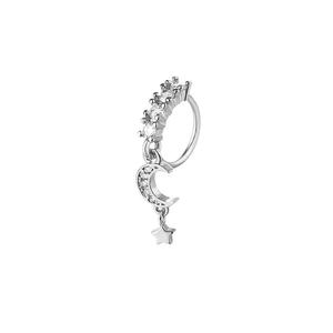 Anillo de Nariz con Colgante de Circonita para Mujer y <span class=keywords><strong>Hombre</strong></span>, Aros de Nariz Modernos, Joyería Exquisita para <span class=keywords><strong>Piercing</strong></span> de Cartílago y <span class=keywords><strong>Tragus</strong></span> - Product Image 4