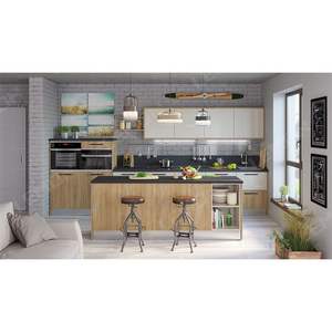 <span class=keywords><strong>Cuisine</strong></span> modulaire <span class=keywords><strong>complète</strong></span> de style moderne, avec îlot intelligent, armoire en MDF, évier, conception d'ingénierie standard, mobile - Product Image 1