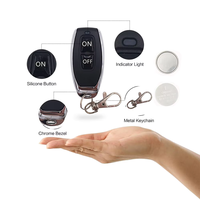Venta Directa de Fábrica: Control Remoto Inalámbrico RF de 433MHz, Metálico, de 1 a 4 Teclas, Transmisor de Aprendizaje AB 1527