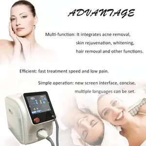 Portable sapphire handle OPT IPL Skin Rejuvenation E-light IPL pulse depilation painless IPL Hair Removal salon use