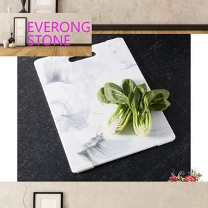 <span class=keywords><strong>Planche</strong></span> à découper <span class=keywords><strong>en</strong></span> marbre blanc <span class=keywords><strong>pierre</strong></span> naturelle - Product Image 2