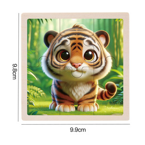 2025 nuovi giocattoli educativi Montessori per bambini classici 6 pezzi in legno dinosauro <span class=keywords><strong>Puzzle</strong></span> gioco da tavolo fai da te Baby <span class=keywords><strong>Puzzle</strong></span> avventure - Product Image 6