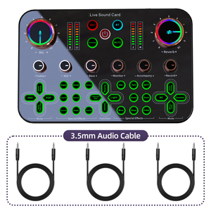 Juego <span class=keywords><strong>de</strong></span> micrófono <span class=keywords><strong>de</strong></span> karaoke universal con <span class=keywords><strong>tarjeta</strong></span> <span class=keywords><strong>de</strong></span> <span class=keywords><strong>sonido</strong></span> <span class=keywords><strong>en</strong></span> vivo completo K600 con cancelación <span class=keywords><strong>de</strong></span> ruido para grabar cantos <span class=keywords><strong>en</strong></span> ordenadores o móviles - Product Image 3
