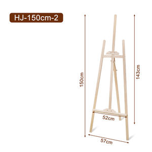 Xin Bowen fournitures de bureau scolaire chevalet en bois de hêtre de haute qualité 90/120/150/175cm chevalet support pour peinture - Product Image 4