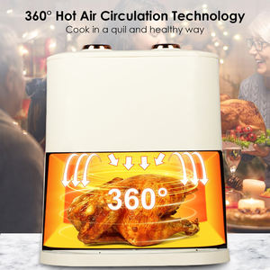 Friteuse à air électrique carrée classique, multifonctionnelle, 5,1-6,0 L, Classe énergétique A, pour hôtels et usage domestique, four à frites tendance 2026 - Product Image 4