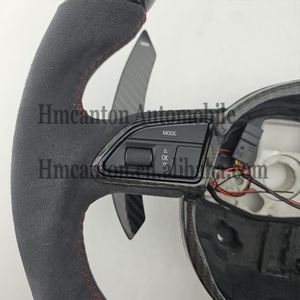 Volante Deportivo de Fibra de Carbono y Alcántara con LED para Audi A3 A4L A5 A6L A7 Q3 Q5, el Mejor de Fábrica - Product Image 5