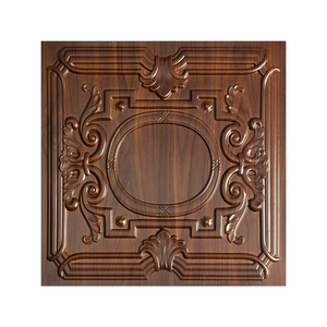 Thời trang vàng 3D <span class=keywords><strong>PVC</strong></span> tấm Tường Dễ dàng cài đặt hiện đại Trần nghệ thuật cho Mall cho trang trí tường và trần lưới - Product Image 5