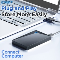EAGET G20 HDD Eksternal Ringan 500GB 1TB 2TB USB3.0 untuk PC Notebook Hard Disk Portabel