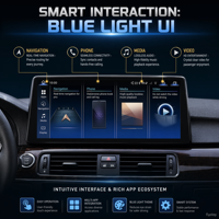 Lecteur Android sans fil EWA pour voiture, DSP, écran HD 12,8 pouces 2400x900, série Snapdragon E90, radio GPS, écran partagé, stéréo pour BMW Série 3