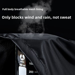 Traje Impermeable Completo – Conjunto de Chaqueta y Pantalones Impermeables para Bicicleta Eléctrica, Motocicleta, Reparto a Domicilio – Reflectante - Product Image 4