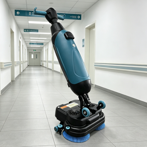 Lightweight <b>Walk</b> Behind Floor Scrubber <b>Machine</b> Battery Operated Commercial Floor Cleaner for Warehouse and Retail Store - Product Image 1