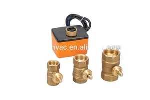 Winvall Thiết bị truyền động điện mini bóng van AC230V cơ giới 2 cách Brass bóng van điện nước kiểm soát dòng chảy van HVAC hệ thống - Product Image 6