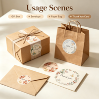 Étiquettes en vinyle personnalisées imperméables, impression offset UV, autocollants adhésifs pour emballages cadeaux, artisanat, bougies, logo de marque privée, rouleaux
