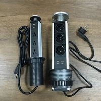 Station de charge rétractable encastrée avec 3 prises US et 2 ports USB pour comptoir de cuisine