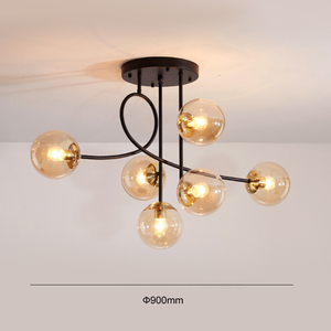 Cung cấp giá thấp 6 người đứng đầu sáng tạo Glass Ball trần ánh sáng mặt dây chuyền cho phòng khách phòng ăn - Product Image 3