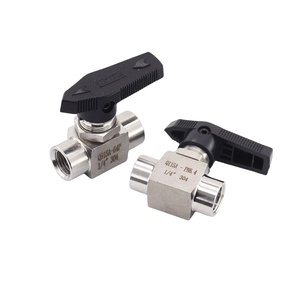 Q11SA 304 316 Stainless Steel NPT BSP Compression <strong>Ball</strong> <strong>Valve</strong> 3/8" <strong>1</strong>/2" 2 Way Mini <strong>Ball</strong> <strong>Valve</strong> Female Thread Straight <strong>Ball</strong> <strong>Valve</strong> - Product Image 5