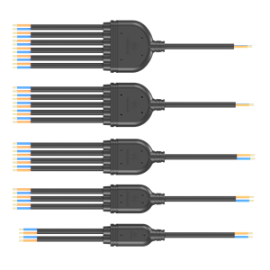 메인 2x1.0 사각형 고무 소켓 브랜치가있는 Y 형 라인 2x0.75 사각형 IP67 나일론 몰딩 커넥터 제품 카테고리 커넥터 - Product Image 6