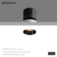 Éclairage commercial moderne, downlight LED 7W, intérieur, hôtel, spot encastré en aluminium COB