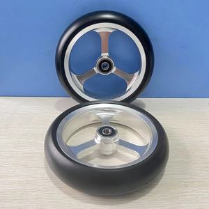 6 Zoll x 1,4 Zoll Aluminium-Softroll-Lenkrolle für Sportrollstühle, Vorderrad - Product Image 2