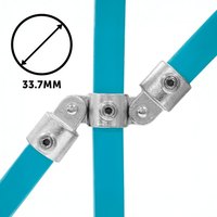 Barrières de sécurité modulaires en fonte et aluminium malléable, garde-corps, cadre, raccords de tuyauterie structurelle à basse pression zingués, kits