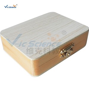 Suministro directo de fábrica de cajas de madera de 26 compartimentos para secciones de tejido, accesorios de microscopio y enseñanza de biología. - Product Image 1