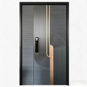 <span class=keywords><strong>Porta</strong></span> d'Ingresso Commerciale di Lusso in Acciaio Inox e Lega di Alluminio, Impermeabile, per Hotel, Appartamenti, Uso Esterno e Centri Commerciali - Product Image 1