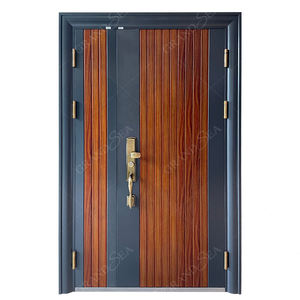 Puerta de seguridad de acero de alta calidad para exteriores, casa de entrada <span class=keywords><strong>mom</strong></span> and <span class=keywords><strong>son</strong></span>, barata - Product Image 1