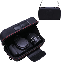 Étui pour appareil photo noir en EVA imperméable pour Canon EOS Rebel R100/R50/T7/R5/R6 Mark II/R7/R8/90D/5D Mark IV Sony pour Nikon DSLR SLR 18-5