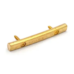 Barre de tension d'arbre de chaîne d'or de 45mm 48mm barre de retenue de guitare électrique avec 2 vis de montage pour pièces de guitare électrique