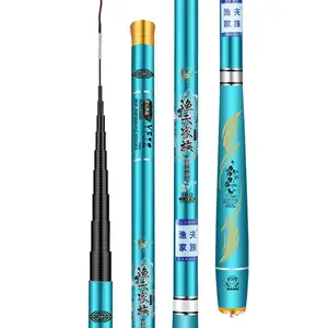 High Quality Freshwater Portable Custom Short Stream 3.6m Ultralight Carbon Fiber Carp Telescopic Fishing Rod